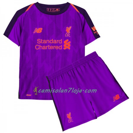 Camisola Liverpool Criança 2º Equipamento 2018/19 Manga Curta