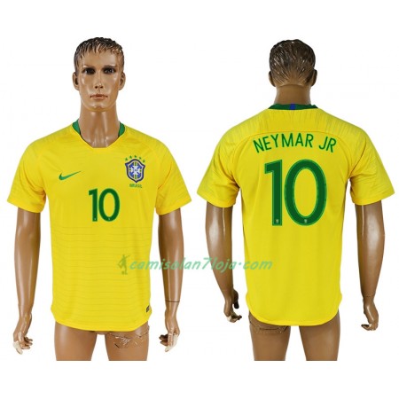Camisola Brasil Neymar Jr 10 1º Equipamento Mundial 2018 Manga Curta