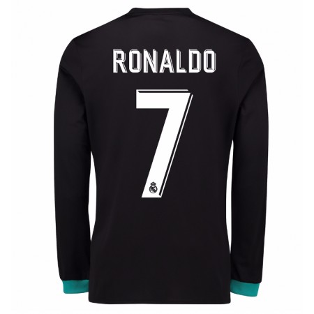 Camisola Real Madrid Cristiano Ronaldo 7 2º Equipamento 2017/18 Manga Comprida