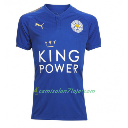Camisola Leicester City 1º Equipamento 2017/18 Manga Curta
