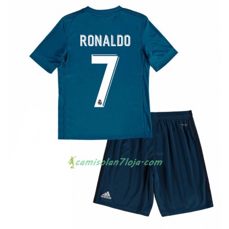 Camisola Real Madrid Cristiano Ronaldo 7 Criança 3º Equipamento 2017/18 Manga Curta