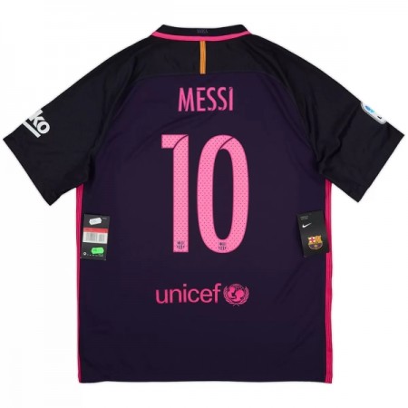 Camisola Barcelona Messi 10 2016-17 Retro 2º Equipamento Manga Curta