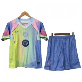 Camisola Barcelona Criança 2025-26 Amarela Manga Curta edição especial