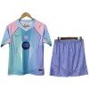 Camisola Barcelona Criança 2025-26 Azul Manga Curta edição especial