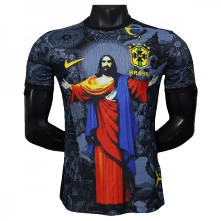 Camisola Brasil 2025 Preta Manga Curta edição especial