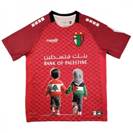 Camisola Club Deportivo Palestino 2025 Vermelha Manga Curta edição especial
