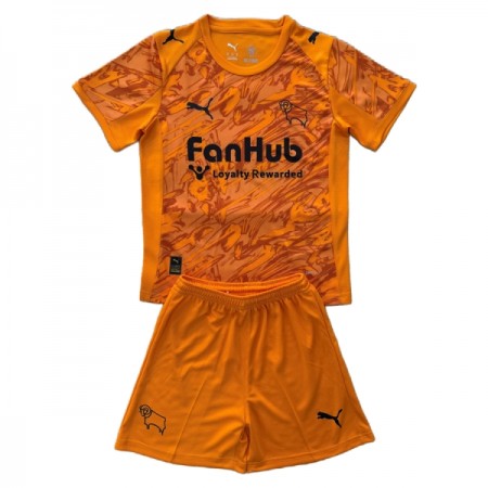 Camisola Derby County Guarda Redes Criança 2025-26 Laranja Manga Curta