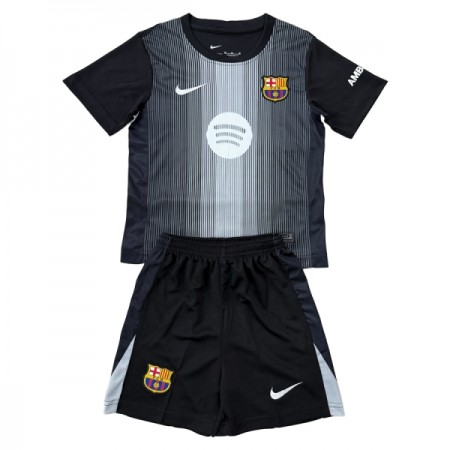 Camisola FC Barcelona Guarda Redes Criança 2025-26 Preta Manga Curta