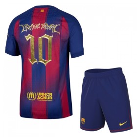Camisola FC Barcelona x Kopa Trophy Lamine Yamal 10 Criança 2025-26 Manga Curta