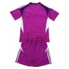 Camisola Leeds United Guarda Redes Criança 2025-26 Roxo Manga Curta