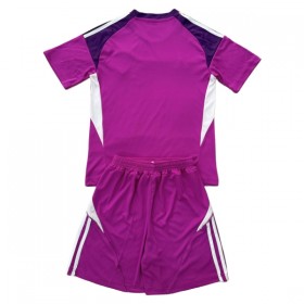 Camisola Leeds United Guarda Redes Criança 2025-26 Roxo Manga Curta