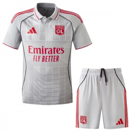 Camisola Olympique Lyonnais Criança 3º Equipamento 2025-26 Manga Curta