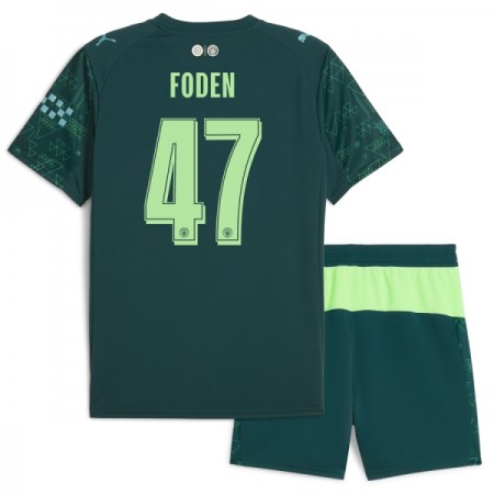 Camisola Manchester City Foden 47 EA Sport Criança 4º Equipamento 2025-26 Manga Curta