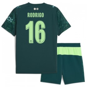 Camisola Manchester City Rodrigo 16 EA Sport Criança 4º Equipamento 2025-26 Manga Curta