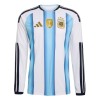 Camisola Argentina 1º Equipamento Mundial 2026 Manga Comprida