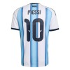 Camisola Argentina Messi 10 1º Equipamento Mundial 2026 Manga Curta