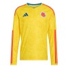 Camisola Colômbia 1º Equipamento Mundial 2026 Manga Comprida