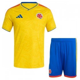 Camisola Colômbia Criança 1º Equipamento Mundial 2026 Manga Curta