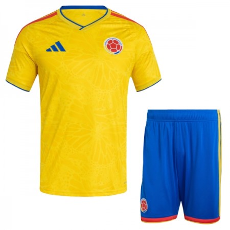 Camisola Colômbia Criança 1º Equipamento Mundial 2026 Manga Curta