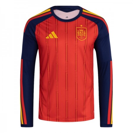 Camisola Espanha 1º Equipamento Mundial 2026 Manga Comprida