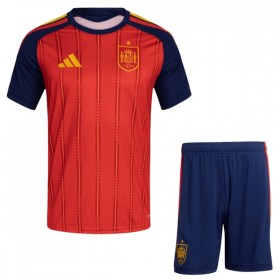 Camisola Espanha Criança 1º Equipamento Mundial 2026 Manga Curta