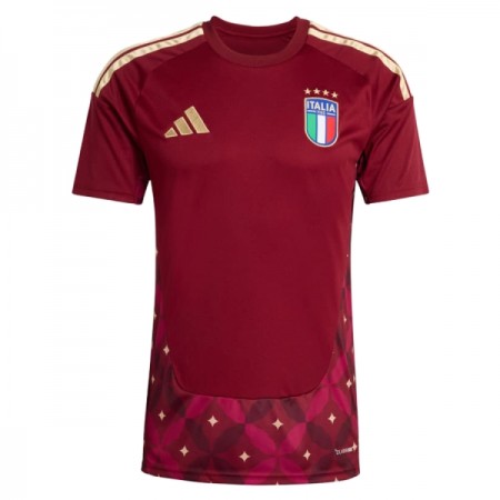 Camisola Itália Guarda Redes 1º Equipamento Mundial 2026 Vermelha Manga Curta