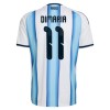 Camisola Argentina Di Maria 11 1º Equipamento Mundial 2026 Manga Curta