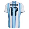 Camisola Argentina Garnacho 17 1º Equipamento Mundial 2026 Manga Curta