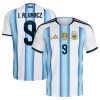 Camisola Argentina J. Alvarez 9 1º Equipamento Mundial 2026 Manga Curta