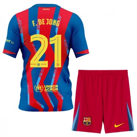 Camisola FC Barcelona Frenkie de Jong 21 Criança 4º Equipamento 2025-26 Manga Curta