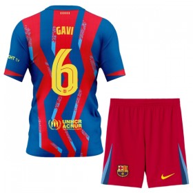 Camisola FC Barcelona Gavi 6 Criança 4º Equipamento 2025-26 Manga Curta