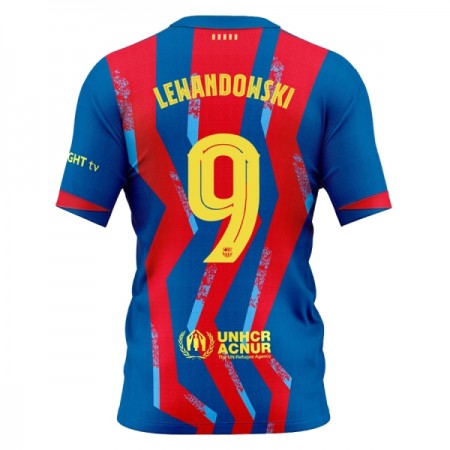 Camisola FC Barcelona Lewandowski 9 4º Equipamento 2025-26 Manga Curta