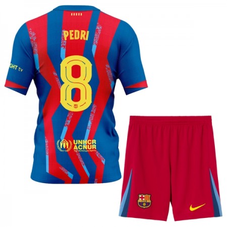 Camisola FC Barcelona Pedri 8 Criança 4º Equipamento 2025-26 Manga Curta