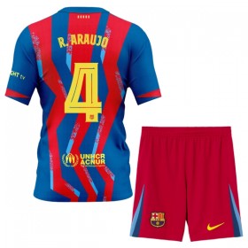 Camisola FC Barcelona R. Araujo 4 Criança 4º Equipamento 2025-26 Manga Curta