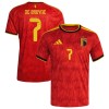 Camisola Bélgica De Bruyne 7 1º Equipamento Mundial 2026 Manga Curta
