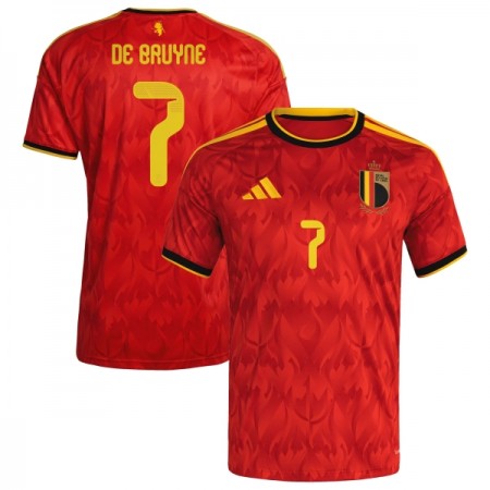 Camisola Bélgica De Bruyne 7 1º Equipamento Mundial 2026 Manga Curta
