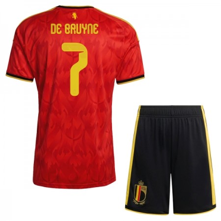 Camisola Bélgica De Bruyne 7 Criança 1º Equipamento Mundial 2026 Manga Curta