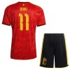 Camisola Bélgica Doku 11 Criança 1º Equipamento Mundial 2026 Manga Curta