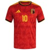 Camisola Bélgica Lukaku 10 Criança 1º Equipamento Mundial 2026 Manga Curta