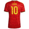 Camisola Bélgica Lukaku 10 Criança 1º Equipamento Mundial 2026 Manga Curta