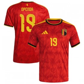 Camisola Bélgica Openda 19 1º Equipamento Mundial 2026 Manga Curta