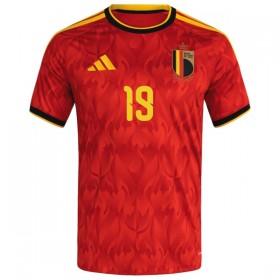 Camisola Bélgica Openda 19 1º Equipamento Mundial 2026 Manga Curta