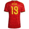 Camisola Bélgica Openda 19 1º Equipamento Mundial 2026 Manga Curta