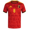 Camisola Bélgica Tielemans 8 1º Equipamento Mundial 2026 Manga Curta