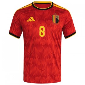 Camisola Bélgica Tielemans 8 1º Equipamento Mundial 2026 Manga Curta
