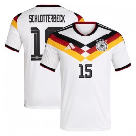 Camisola Alemanha N. Schlotterbeck 15 1º Equipamento Mundial 2026 Manga Curta