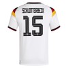 Camisola Alemanha N. Schlotterbeck 15 1º Equipamento Mundial 2026 Manga Curta