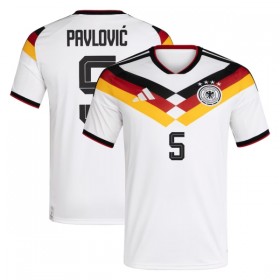 Camisola Alemanha Pavlovic 5 1º Equipamento Mundial 2026 Manga Curta