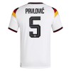 Camisola Alemanha Pavlovic 5 1º Equipamento Mundial 2026 Manga Curta