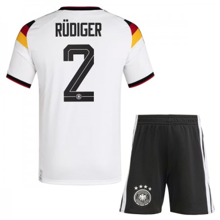 Camisola Alemanha Rudiger 2 Criança 1º Equipamento Mundial 2026 Manga Curta